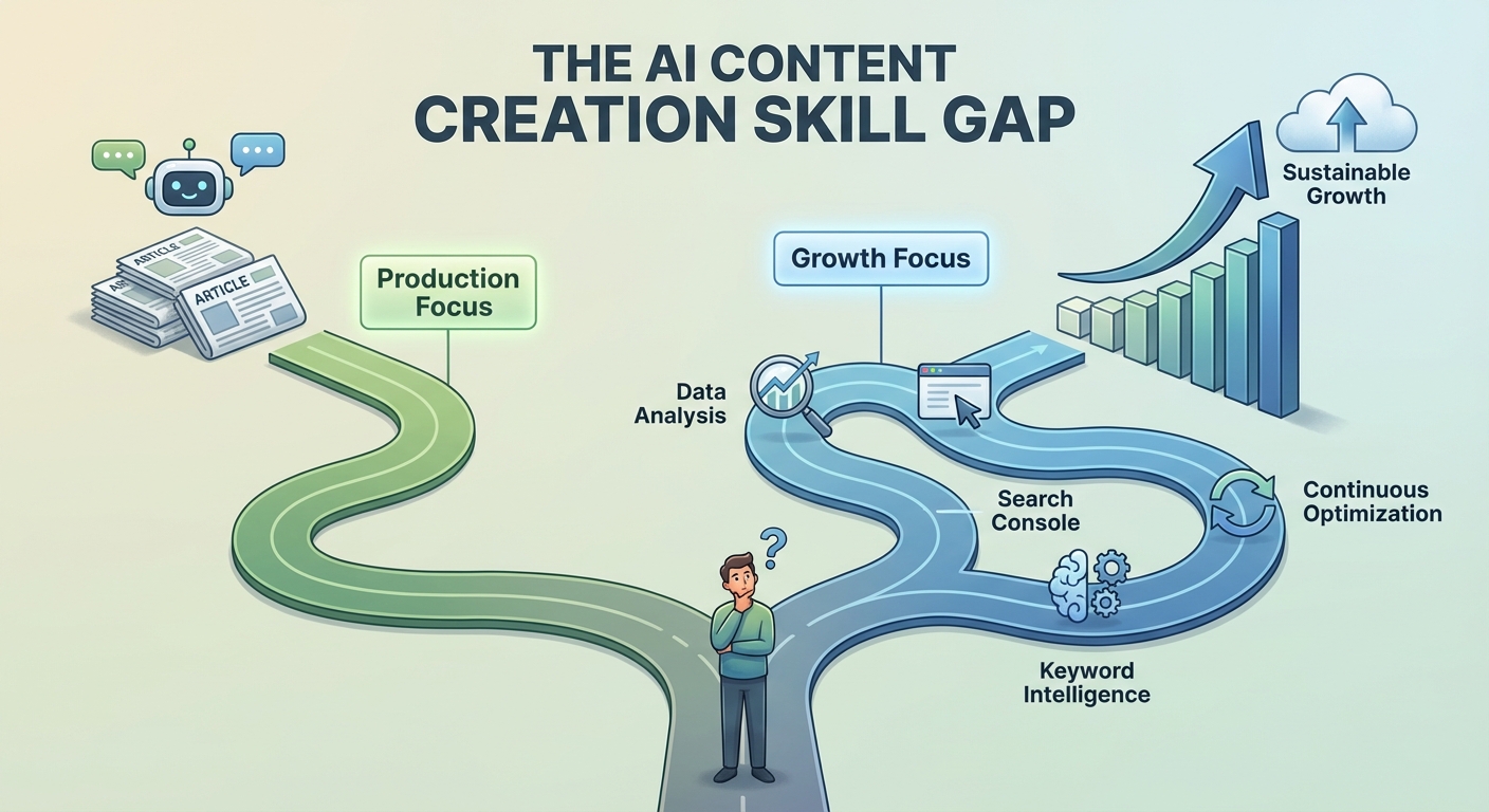 تولید محتوا با هوش مصنوعی دوره: راهنمای سئوکاران برای اتوماسیون رشد (۲۰۲۵)