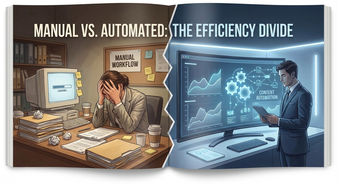 اتوماسیون محتوا و بهره‌وری: رشد چشمگیر SEO با AI و GSC (2025)