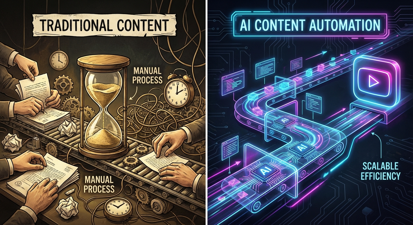 تولید محتوا با هوش مصنوعی در یوتیوب: راهنمای کامل رشد ارگانیک در ۲۰۲۵