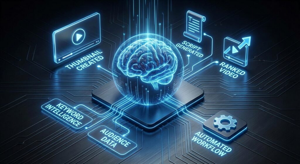 تولید محتوا با هوش مصنوعی یوتیوب: راهنمای رشد ارگانیک و سئو در ۲۰۲۵