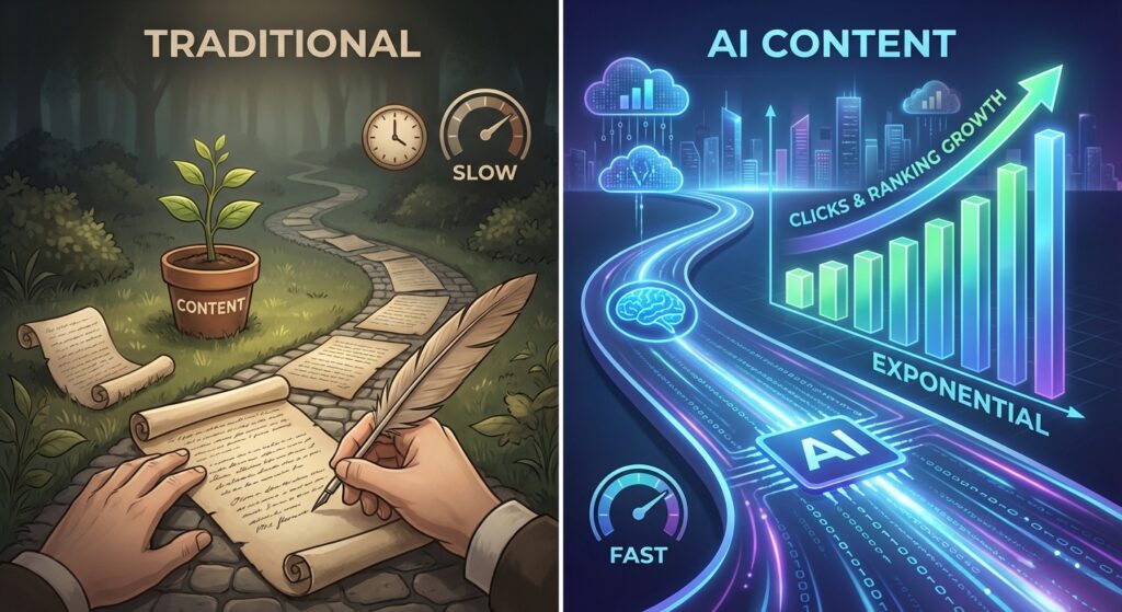 دوره جامع تولید محتوا با هوش مصنوعی 2025: راهنمای کامل سئوکاران برای رشد ارگانیک